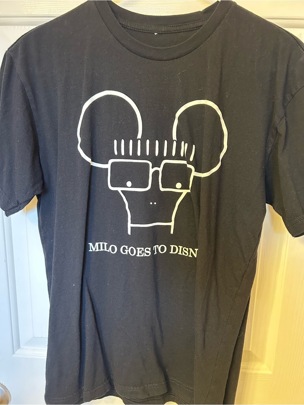 Black 'Milo Goes to Disneyland' Graphic Tee - Men's Casual Shirt